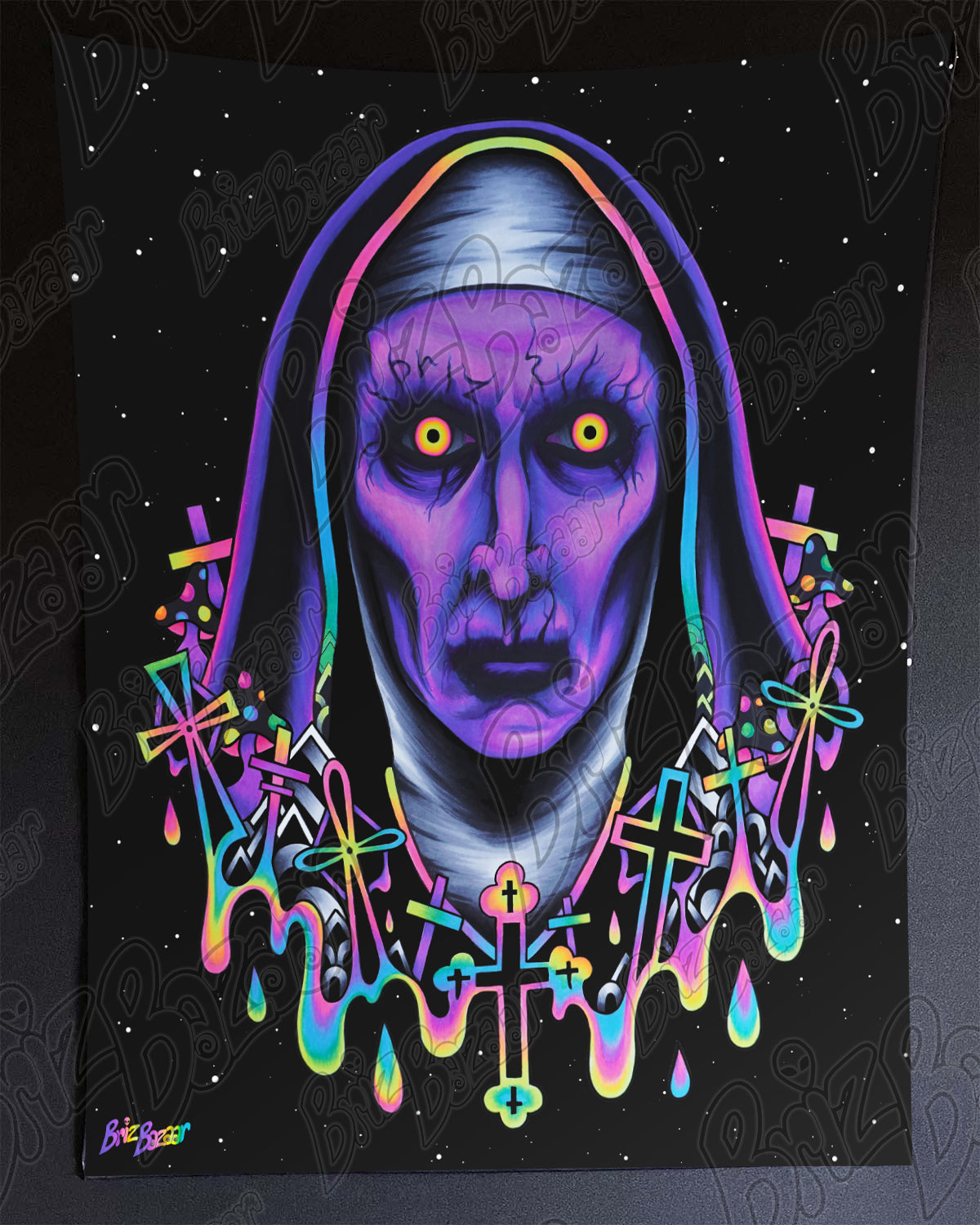 *SPECIAL* Blacklight Reactive Tapestry of Twizted Sister