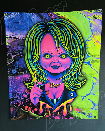 Custom Fluid UV Tapestry of Psy Bride