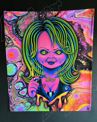 Custom Fluid UV Tapestry of Psy Bride