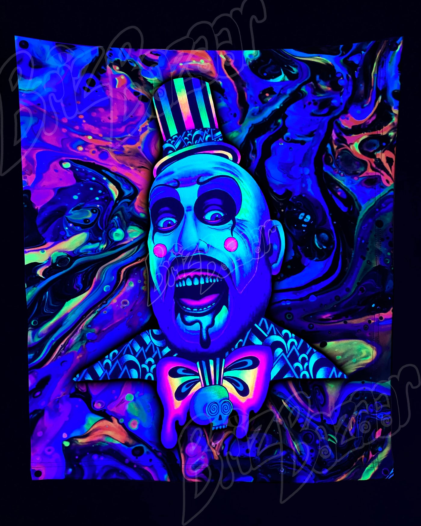 Custom Fluid UV Tapestry of Tutti