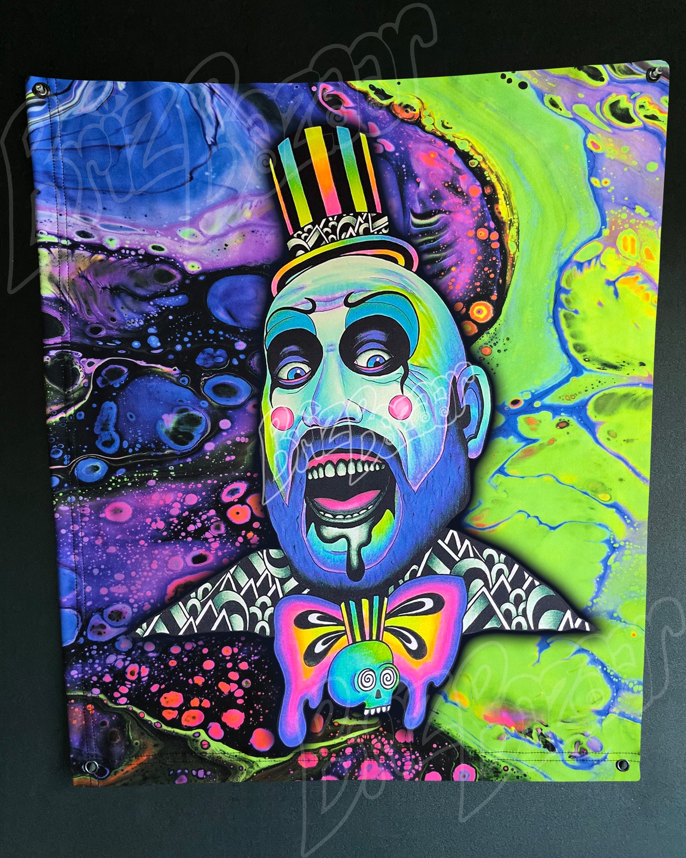 Custom Fluid UV Tapestry of Tutti