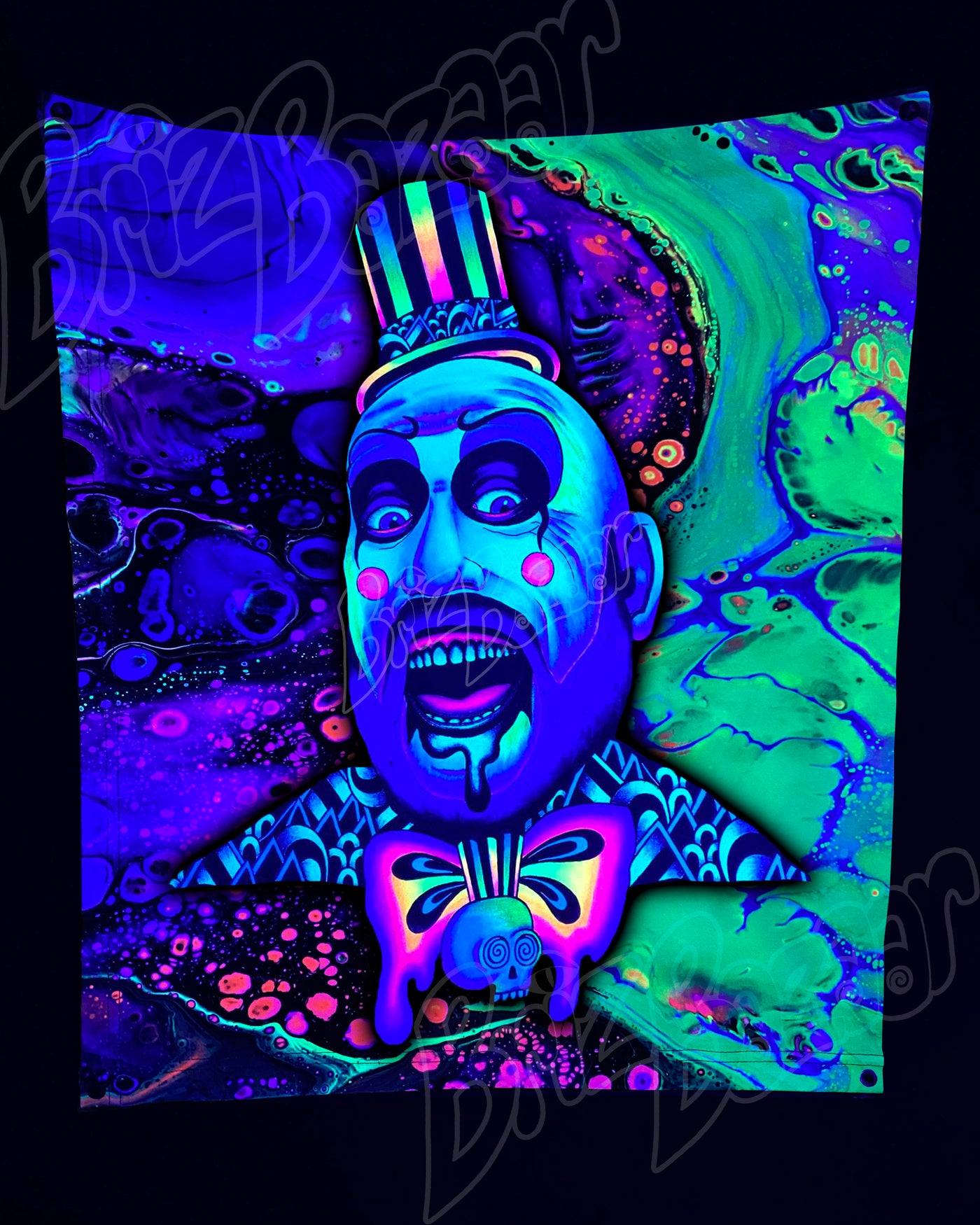 Custom Fluid UV Tapestry of Tutti