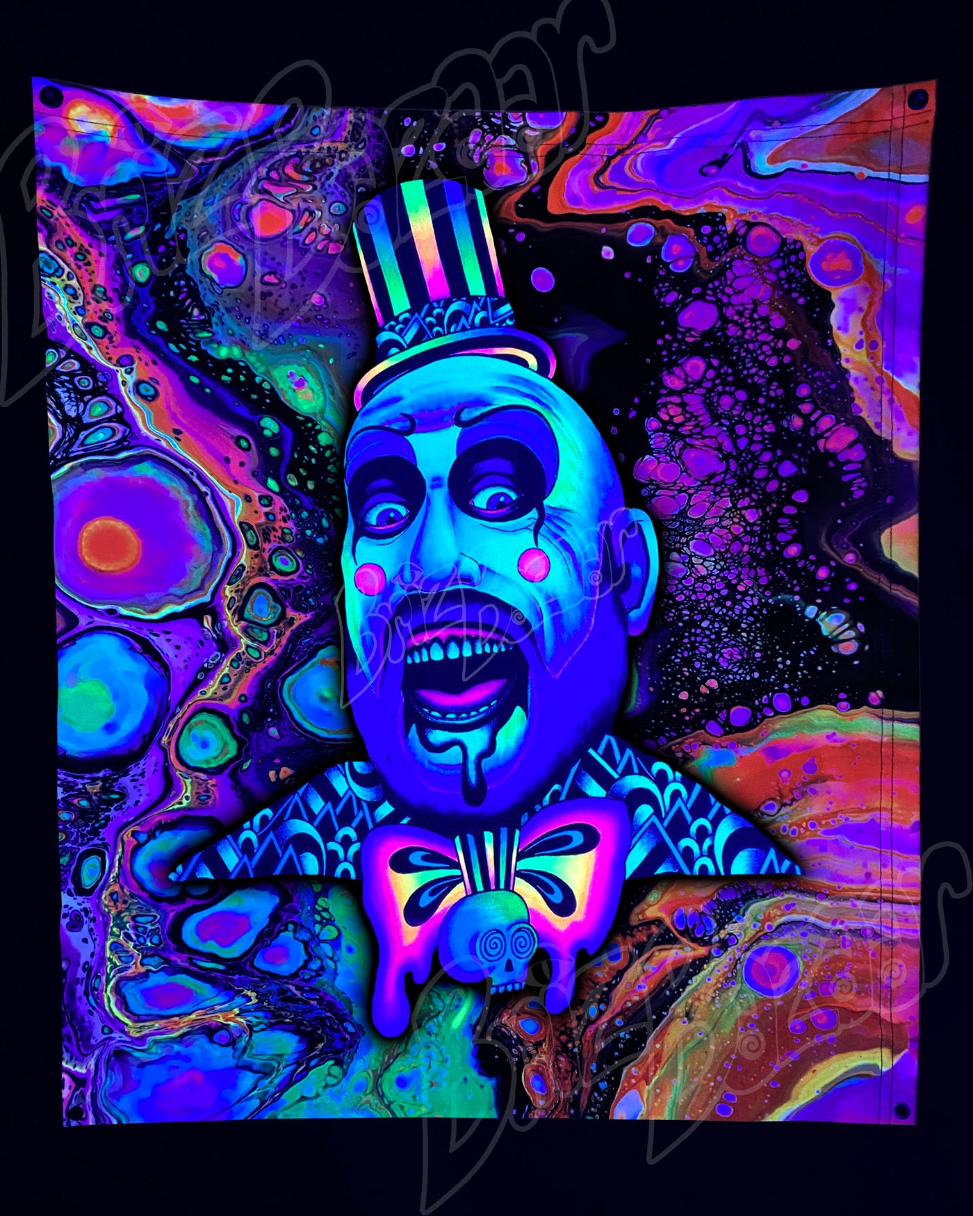 Custom Fluid UV Tapestry of Tutti