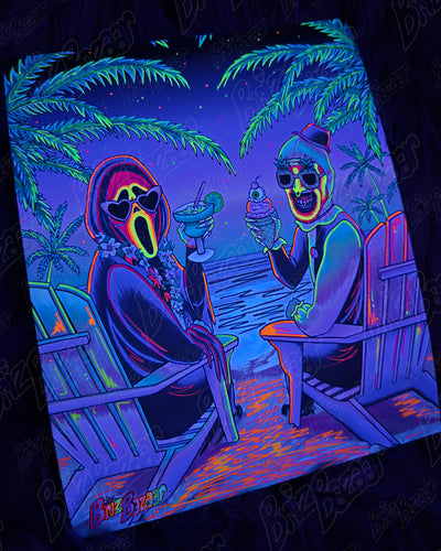 UV Embellished Art Print of Summerween
