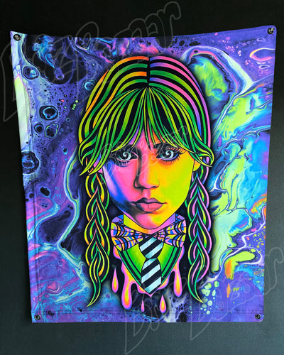 Custom Fluid UV Tapestry of Brizzday