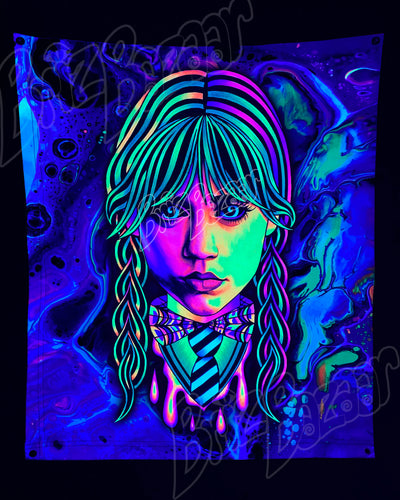 Custom Fluid UV Tapestry of Brizzday