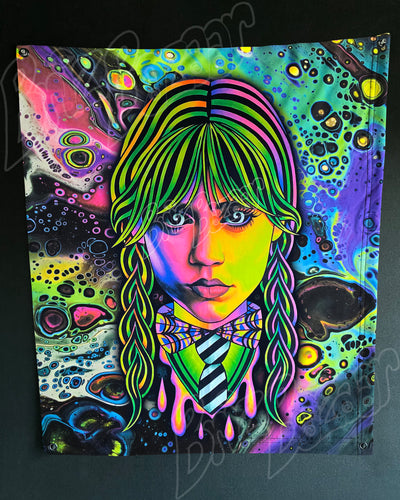 Custom Fluid UV Tapestry of Brizzday