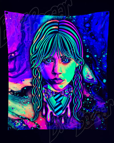 Custom Fluid UV Tapestry of Brizzday