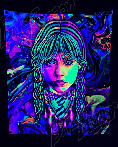Custom Fluid UV Tapestry of Brizzday