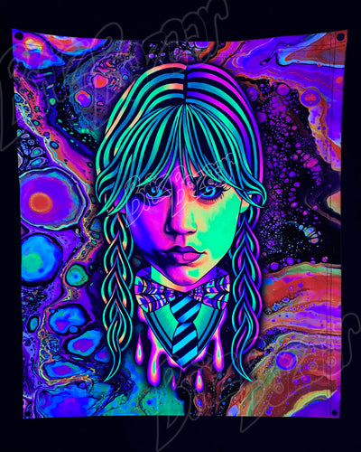 Custom Fluid UV Tapestry of Brizzday
