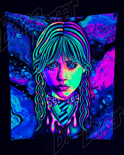 Custom Fluid UV Tapestry of Brizzday