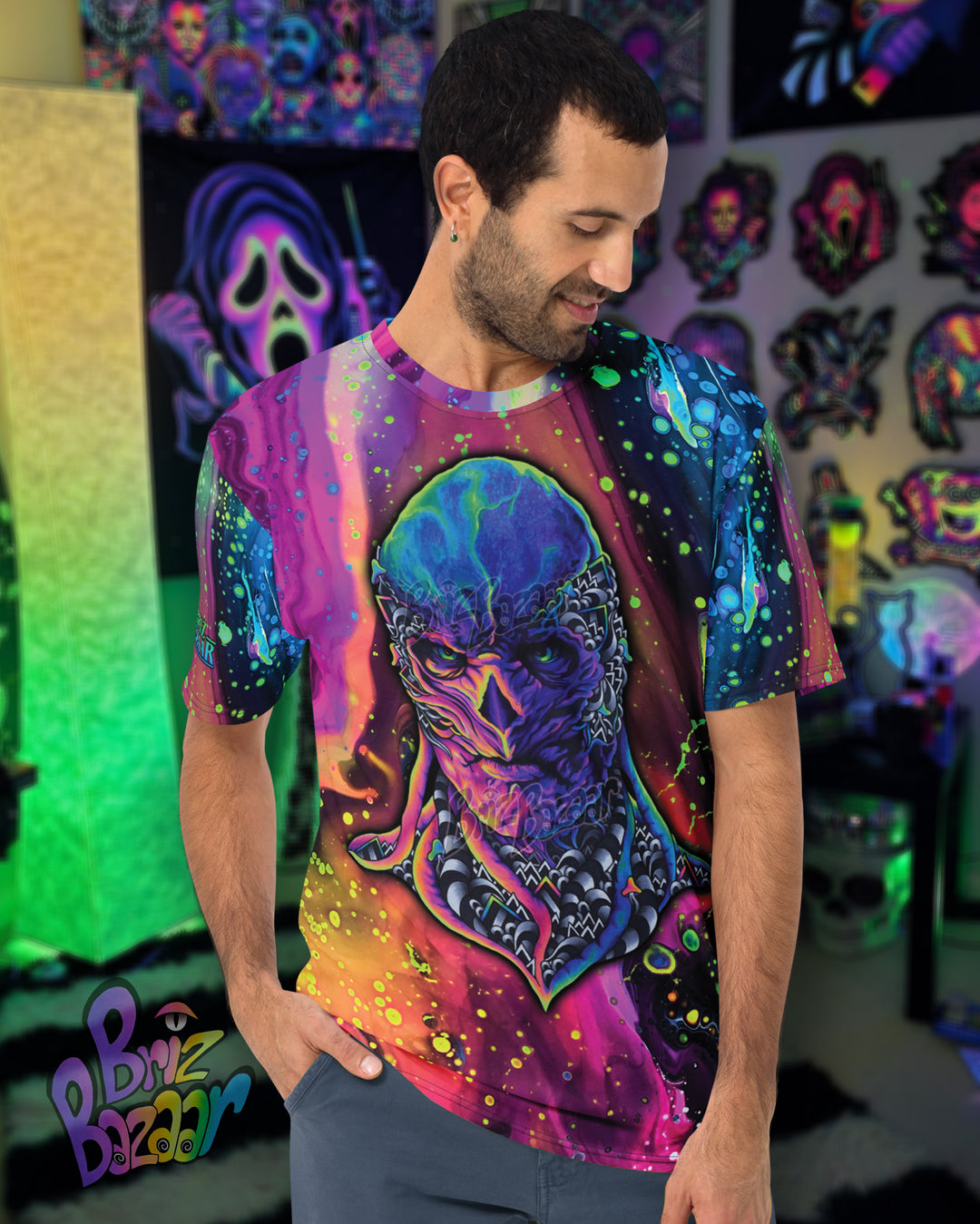 Zecnaar Cosmos Tee – Dark Psychedelic Horror Graphic Shirt
