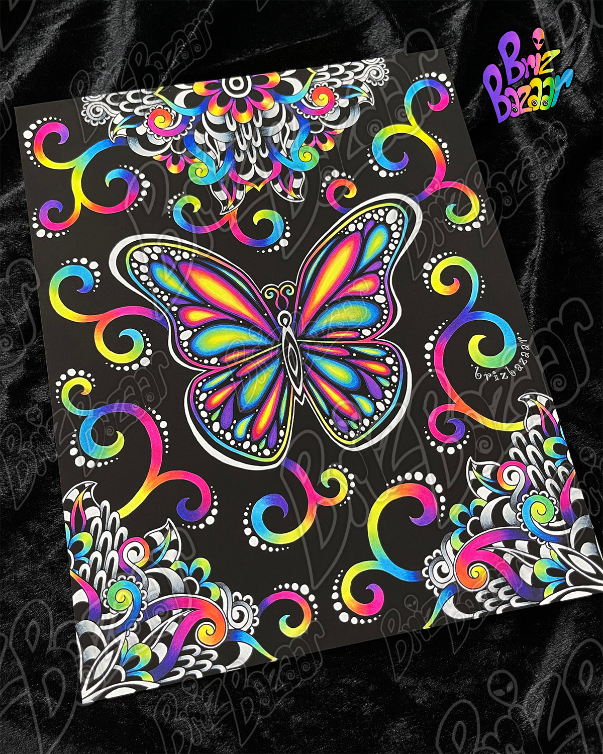 8" x 10" Art Print of Butterfly Vibez