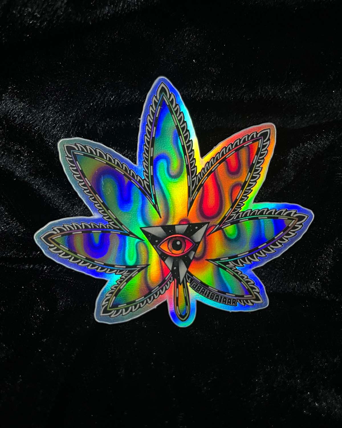 Holographic sticker of Kronic Haze