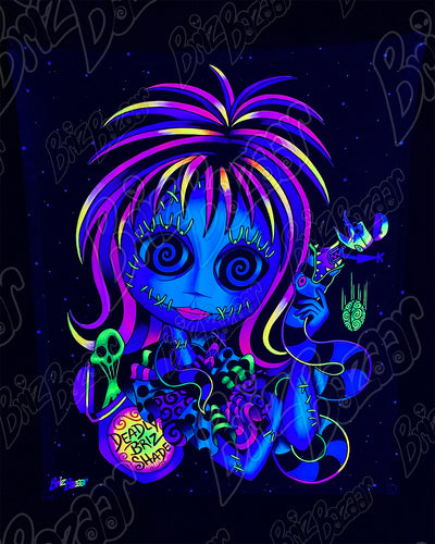 Blacklight Reactive Tapestry of LYDALLYIA
