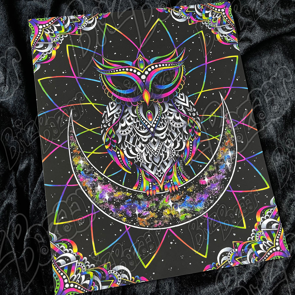 8" x 10" Art Print of Electro Owl