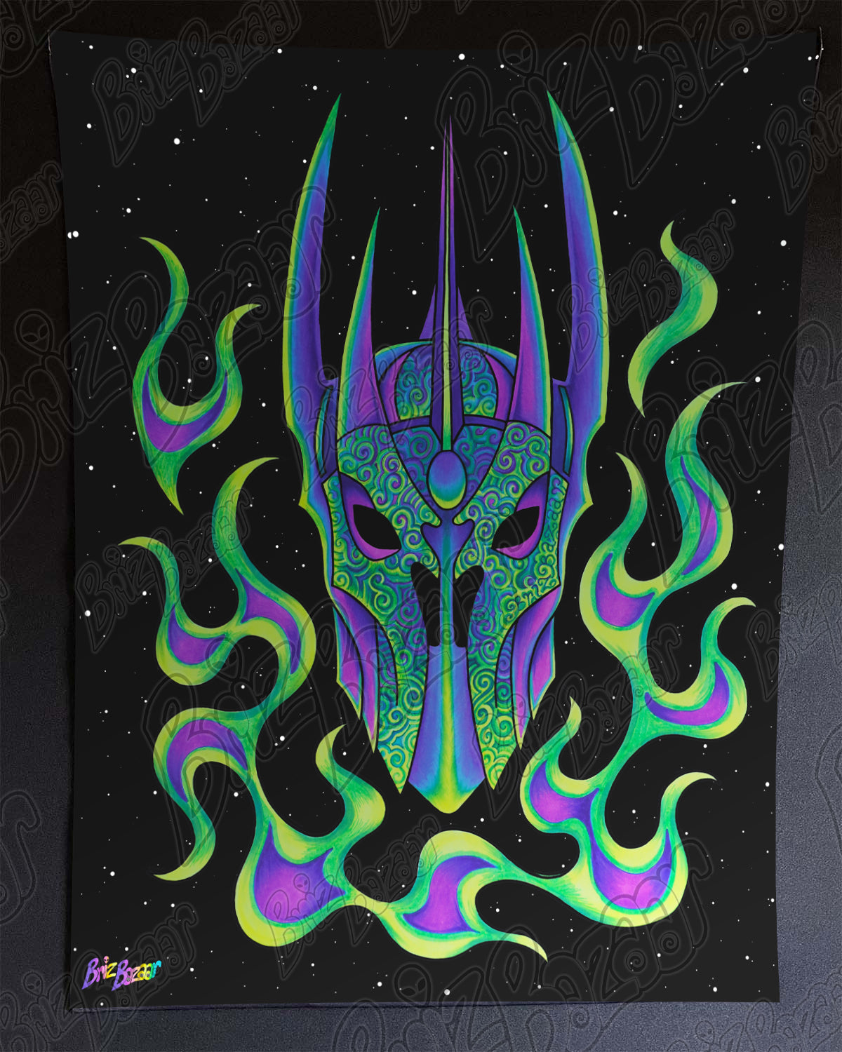 *SPECIAL* Blacklight Reactive Tapestry of Zzauron
