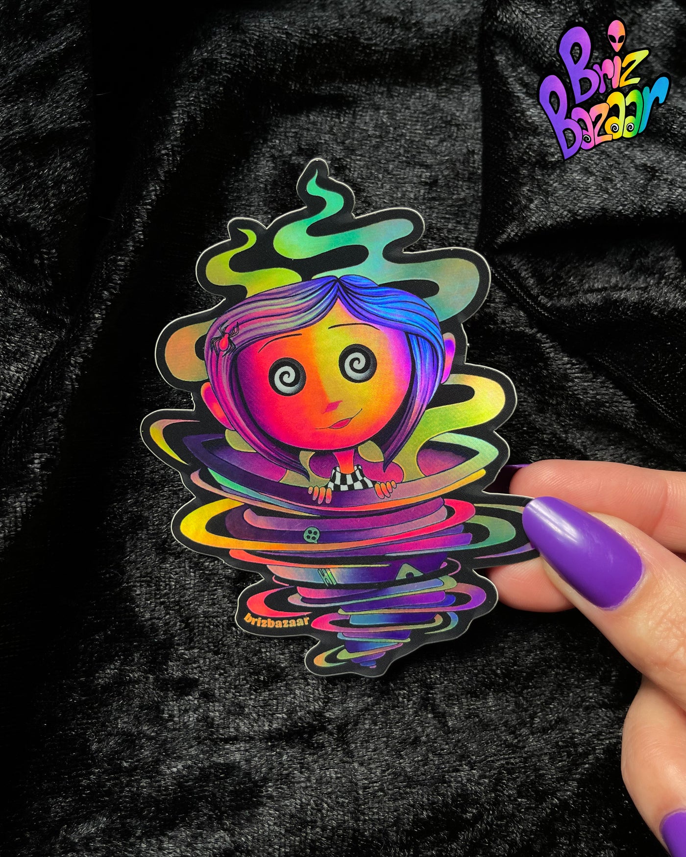 Holographic sticker of Trippy Portal