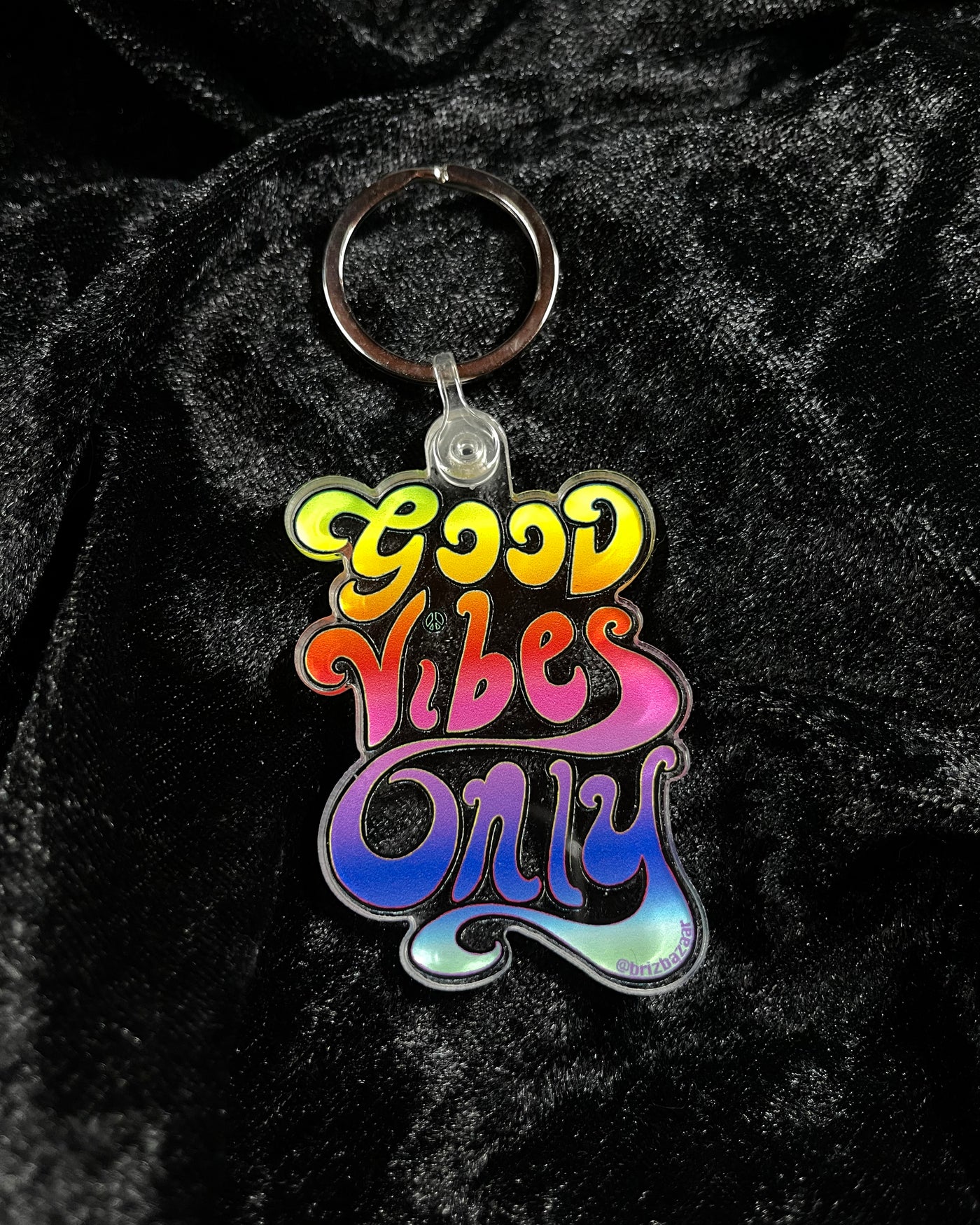 Acrylic Keychain of Good Vibes Only