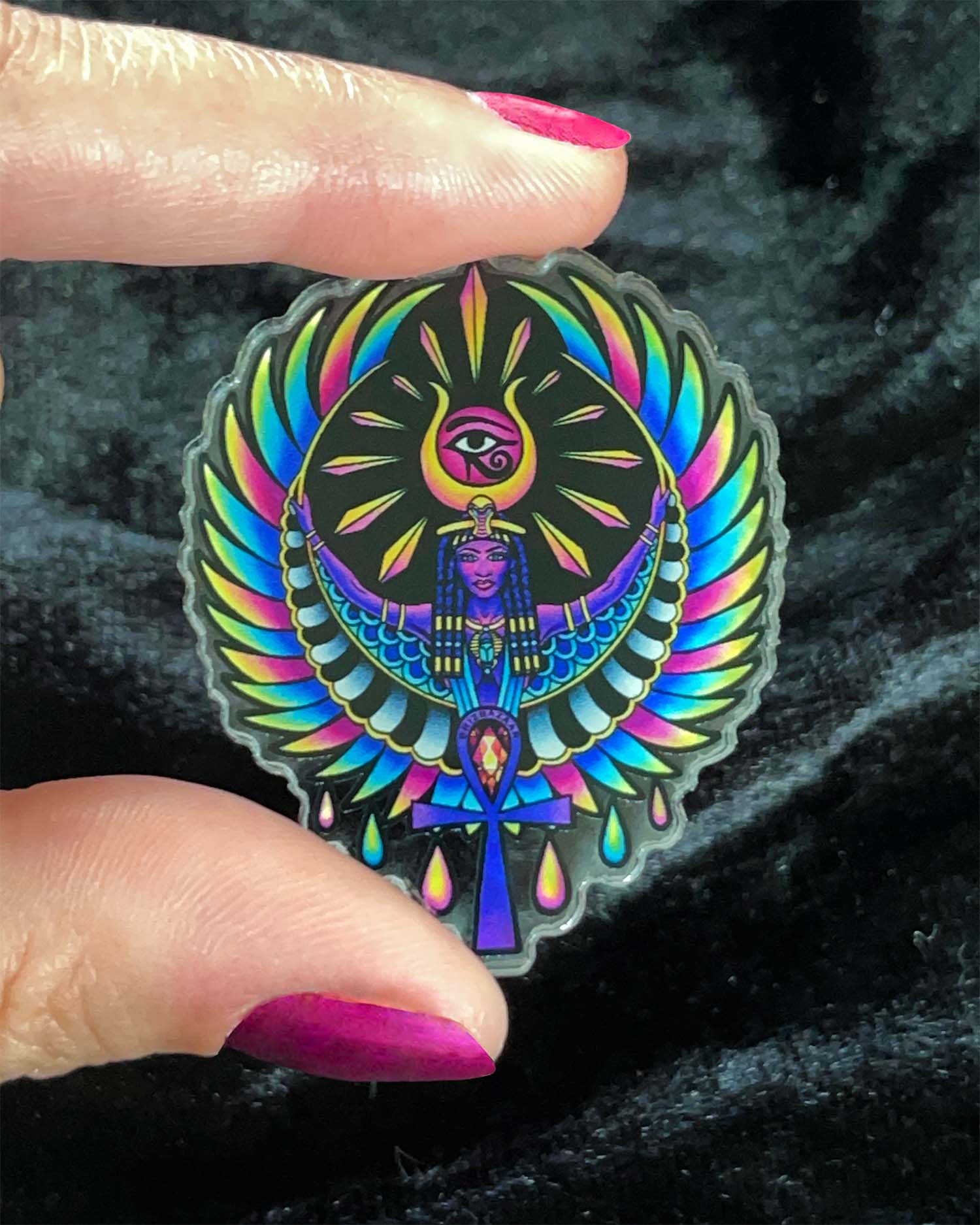 Acrylic Pin of Aset – Brizbazaar
