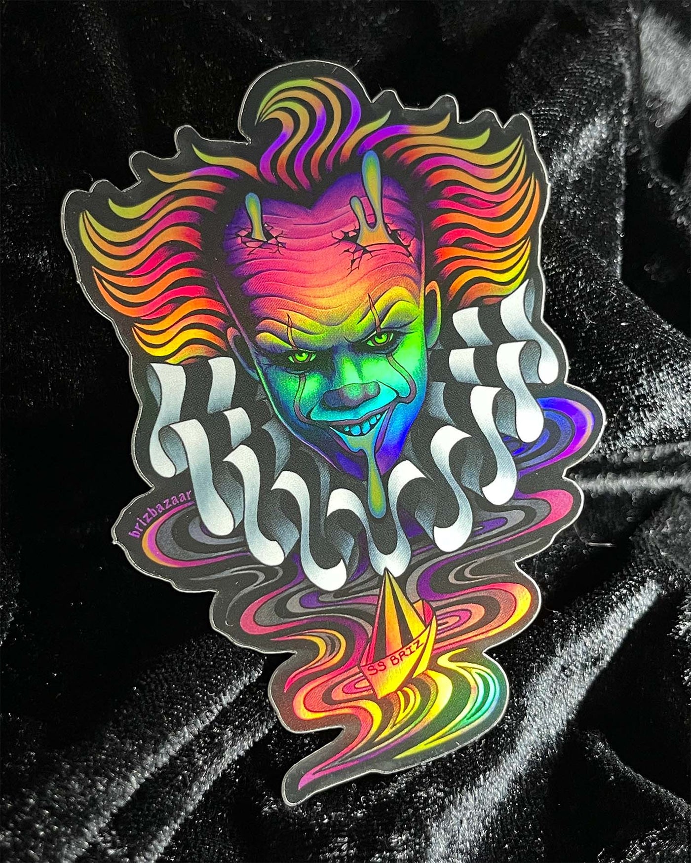 Holographic sticker of BRIZZYWIZE