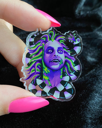Acrylic Pin of Stoned & Unusual