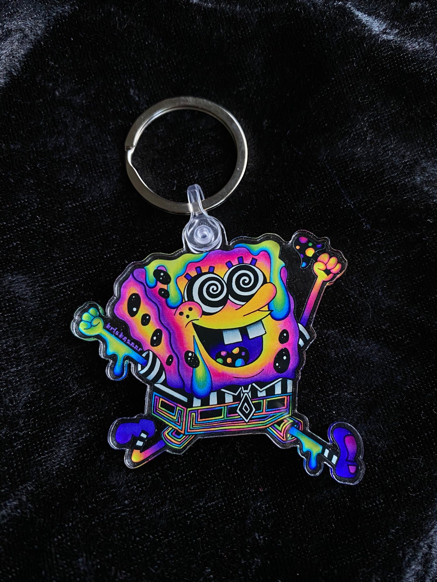 Acrylic Keychain of SpongeBriz