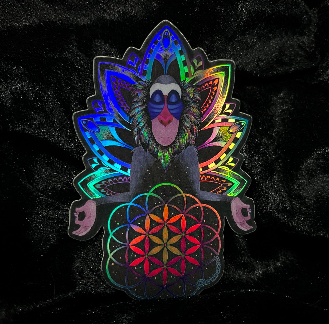 Holographic sticker of Astral Rafiki