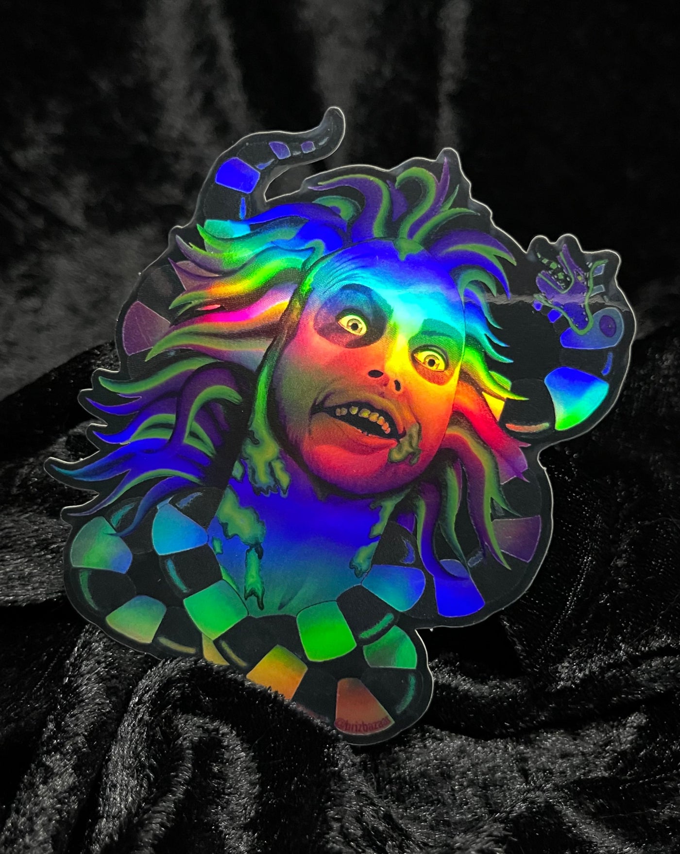 Holographic sticker of Stoned & Unusual