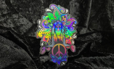 Holographic Sticker of Peace Rafiki