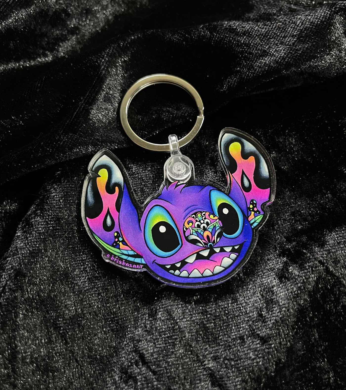 Acrylic Keychain of Trippy Stitch