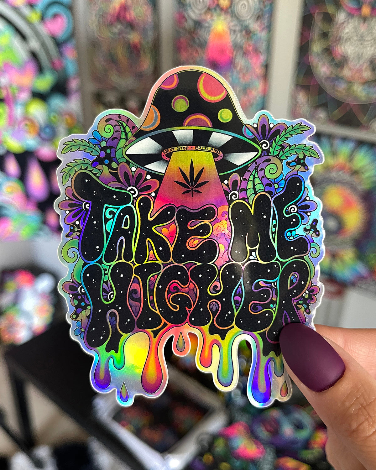 Holographic Sticker of TAKE ME HIGHER