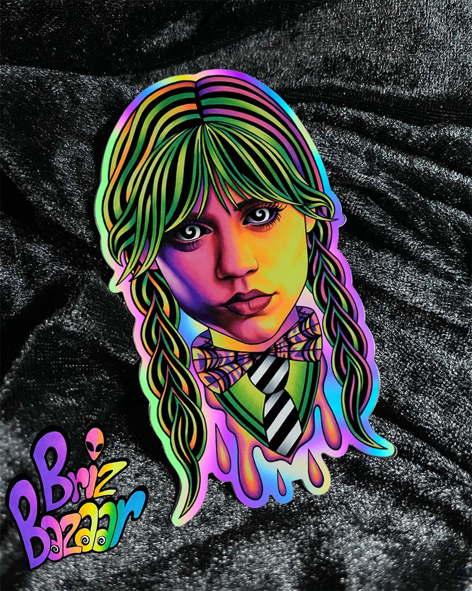 Holographic sticker of Brizzday
