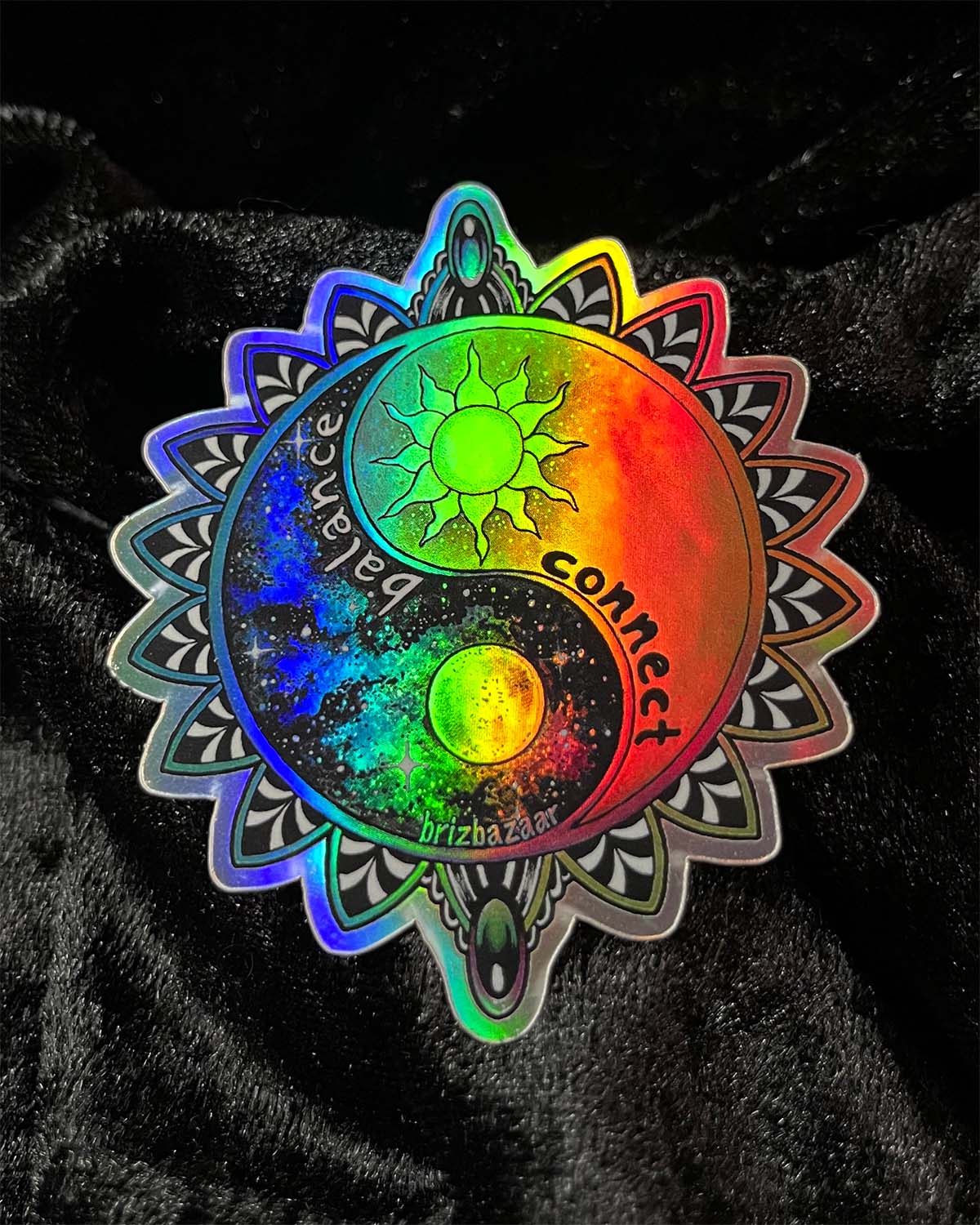Holographic sticker of Connect